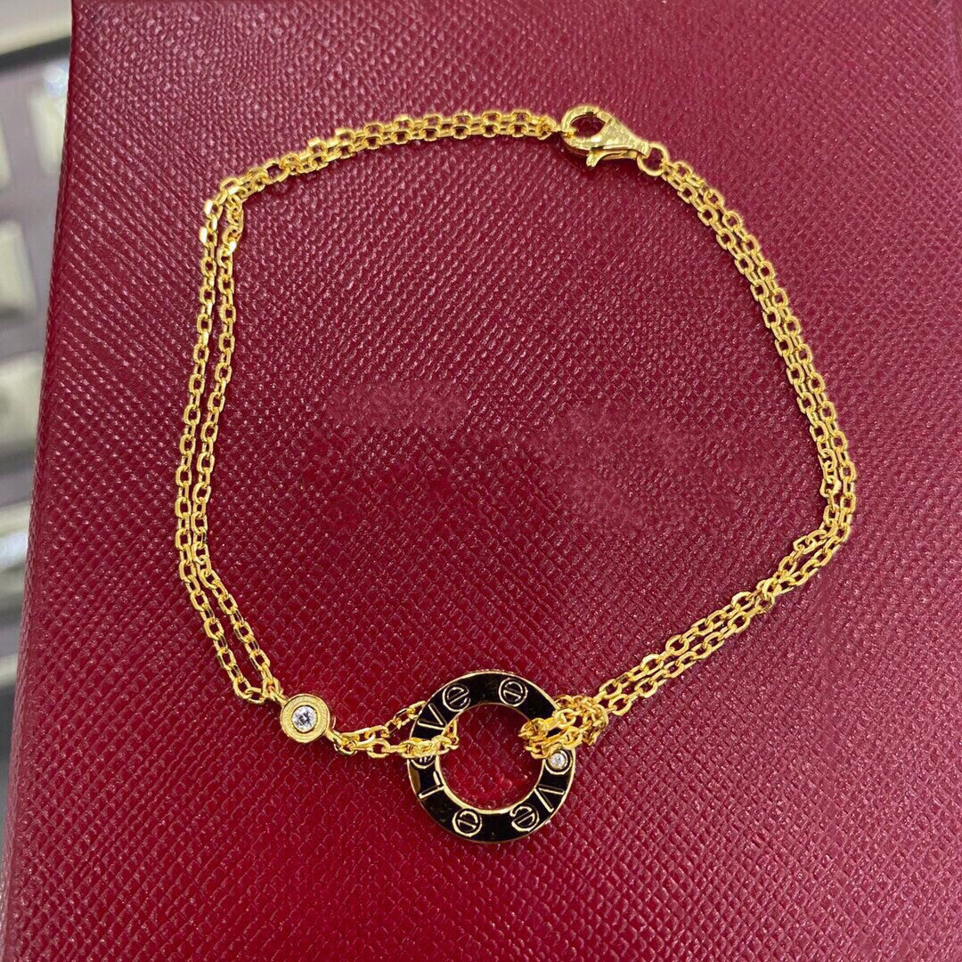 [Leaves]LOVE BRACELET 2 DIAMOND