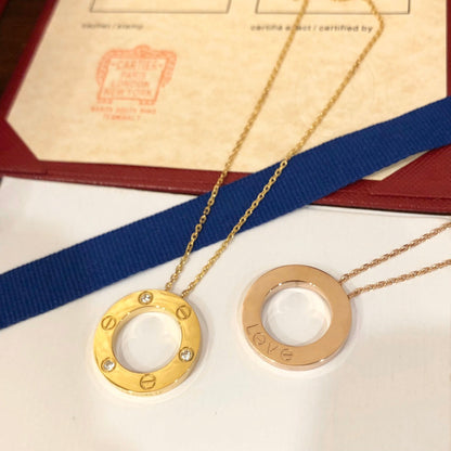 [Leaves]LOVE NECKLACE 16MM 3 DIAMONDS