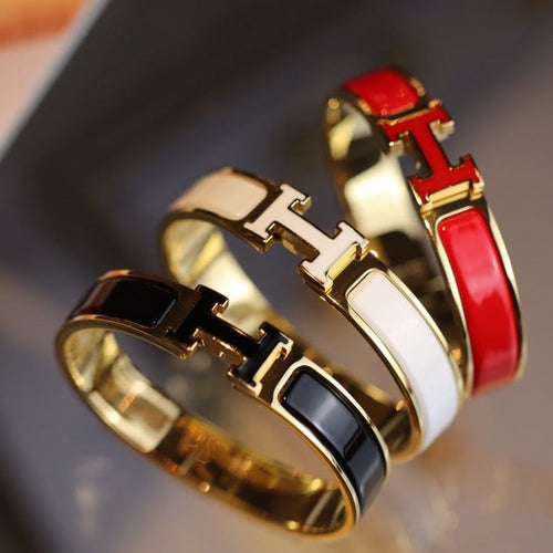 [Leaves]H BRACELET 12MM GOLD