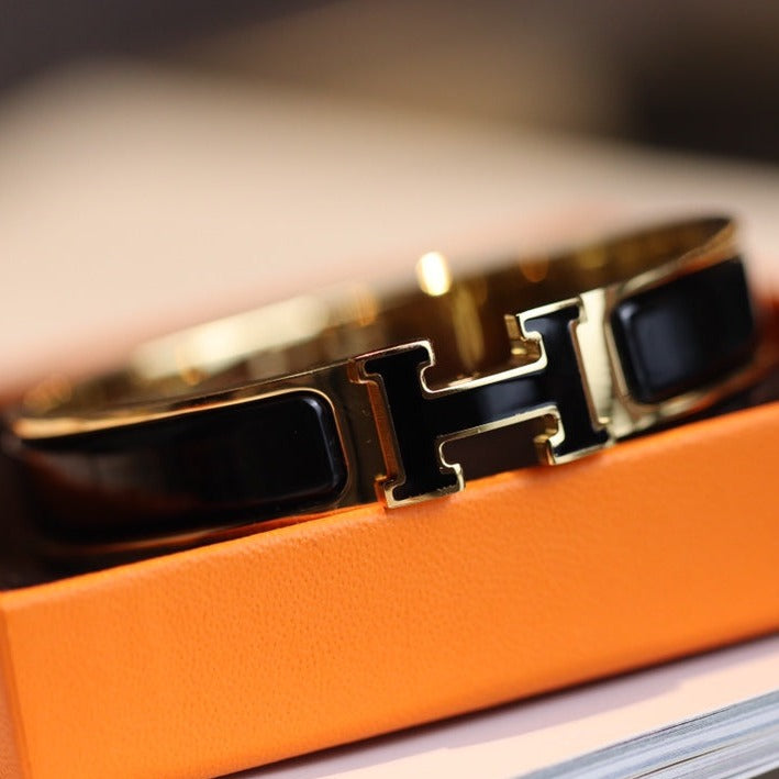 [Leaves]H BRACELET 12MM GOLD