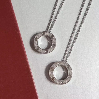 [Leaves]LOVE NECKLACE ADJUSTABLE SILVER