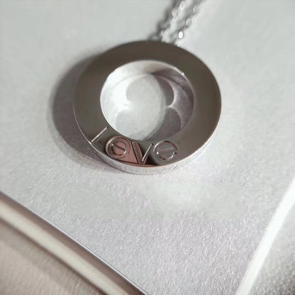 [Leaves]LOVE NECKLACE ADJUSTABLE SILVER