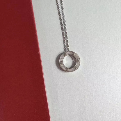 [Leaves]LOVE NECKLACE ADJUSTABLE SILVER