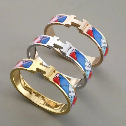 [Leaves]H BRACELET DOTTED BORDER 12MM