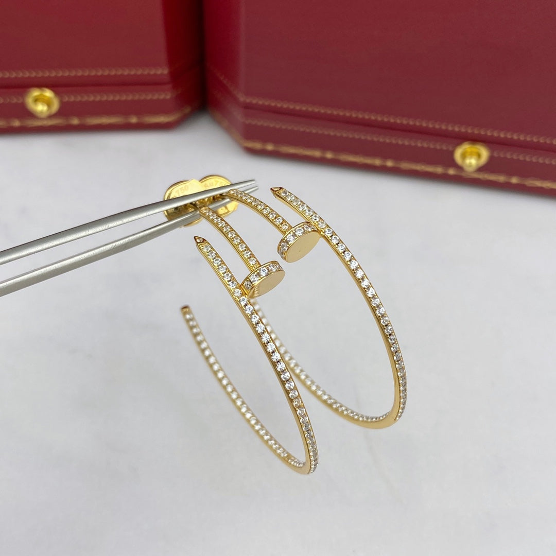 [Leaves]JUSTE EARRINGS FULL DIAMONDS 1.8MM