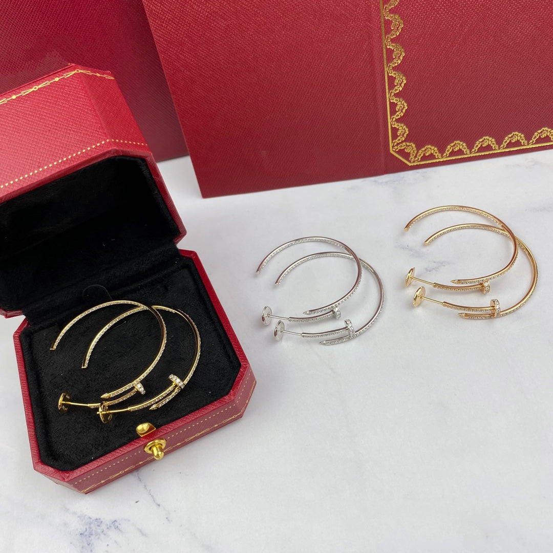 [Leaves]JUSTE EARRINGS FULL DIAMONDS 1.8MM
