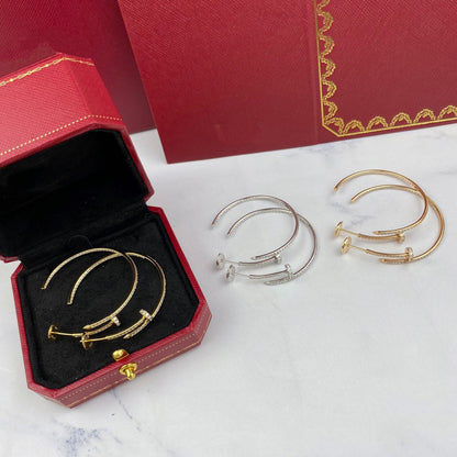 [Leaves]JUSTE EARRINGS FULL DIAMONDS 1.8MM