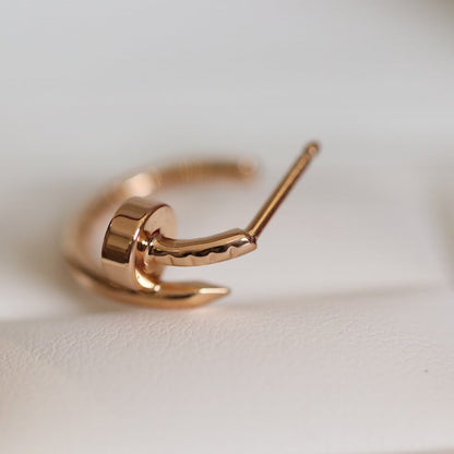 [Leaves]JUSTE EARRINGS PINK GOLD