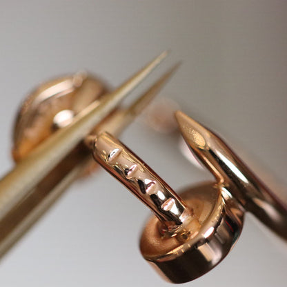 [Leaves]JUSTE EARRINGS PINK GOLD