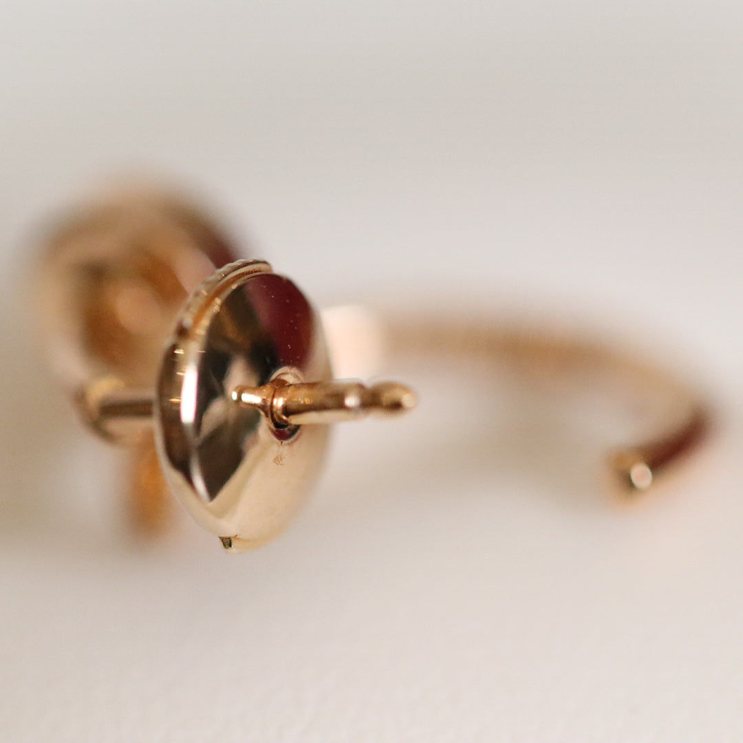 [Leaves]JUSTE EARRINGS PINK GOLD