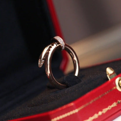 [Leaves]JUSTE RING 2.65MM PINK GOLD DIAMOND