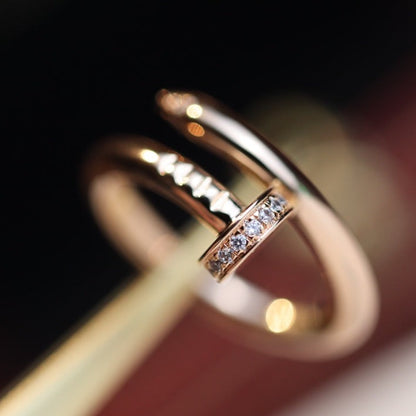 [Leaves]JUSTE RING 2.65MM PINK GOLD DIAMOND