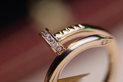 [Leaves]JUSTE RING 2.65MM PINK GOLD DIAMOND