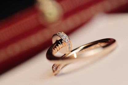 [Leaves]JUSTE RING 2.65MM PINK GOLD DIAMOND