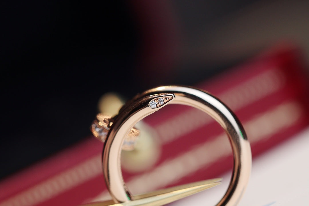 [Leaves]JUSTE RING 2.65MM PINK GOLD DIAMOND
