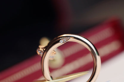 [Leaves]JUSTE RING 2.65MM PINK GOLD DIAMOND