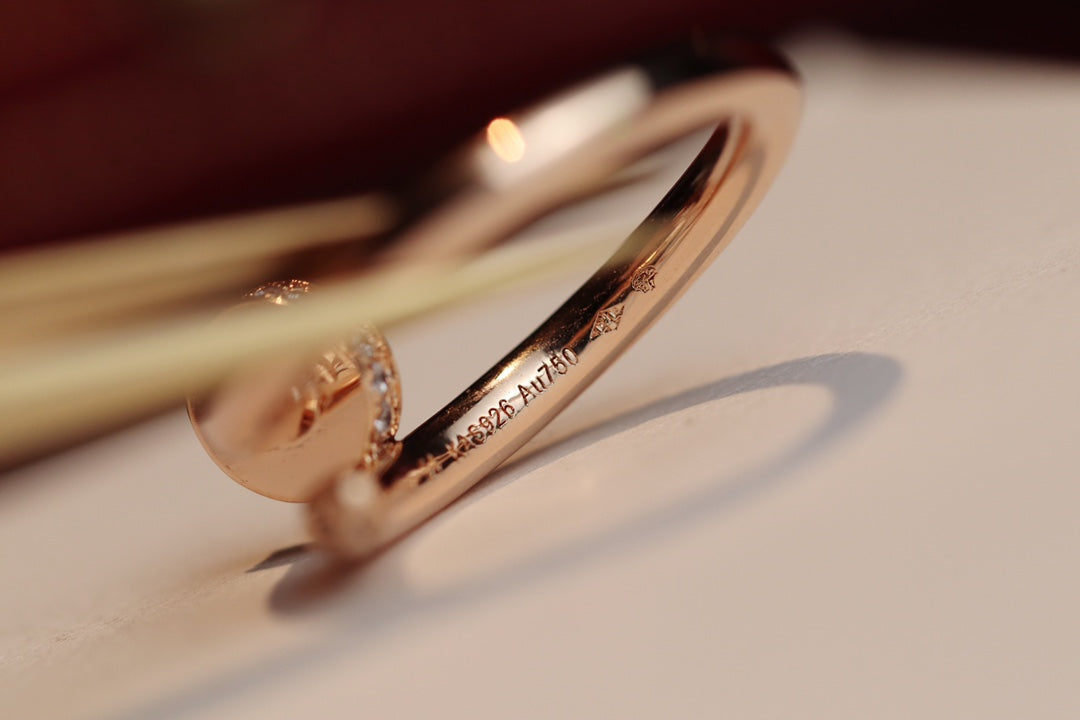 [Leaves]JUSTE RING 2.65MM PINK GOLD DIAMOND