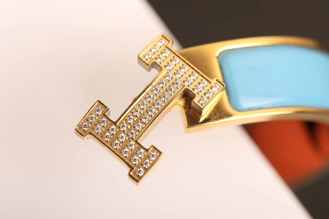 [Leaves]H CLOUD BLUE BRACELET GOLD DIAMOND