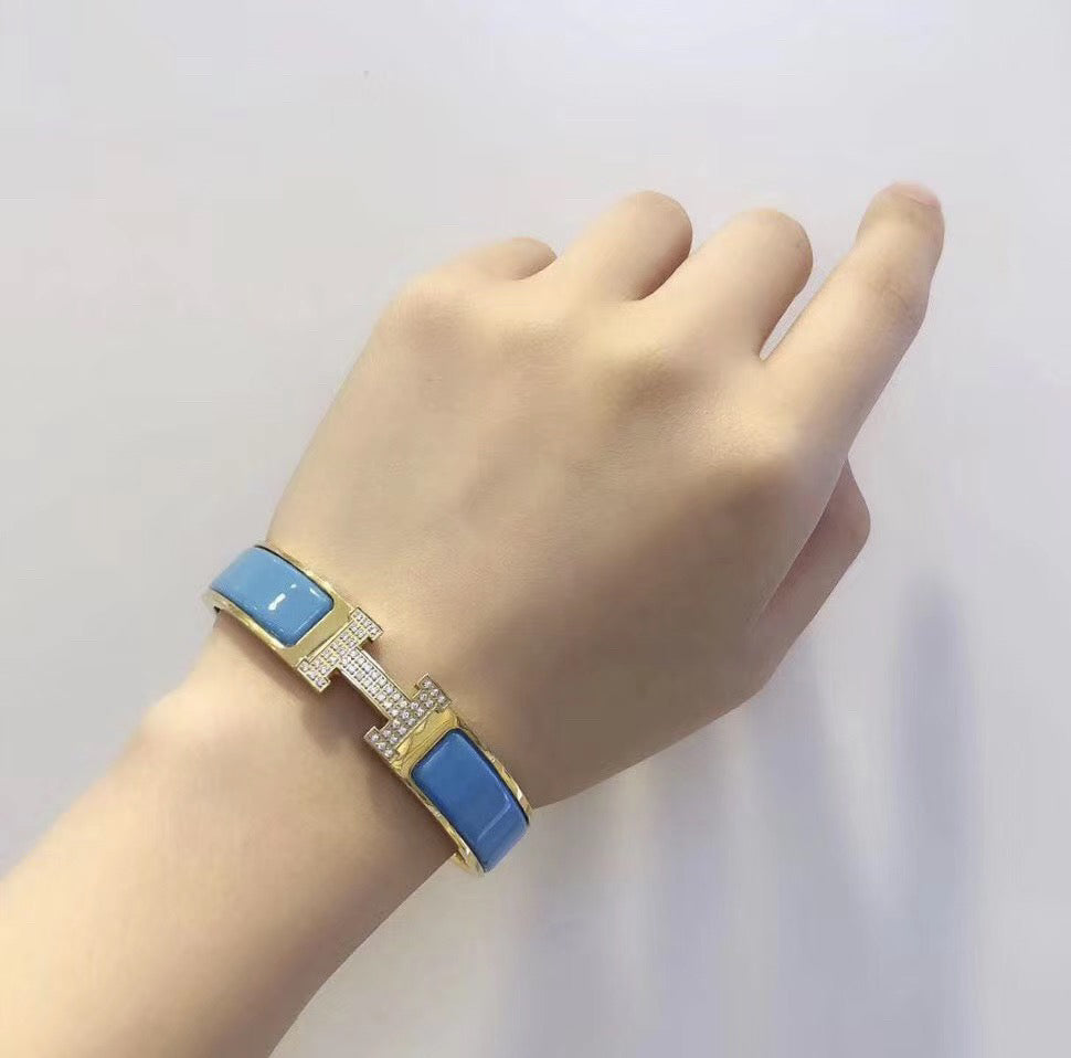[Leaves]H CLOUD BLUE BRACELET GOLD DIAMOND