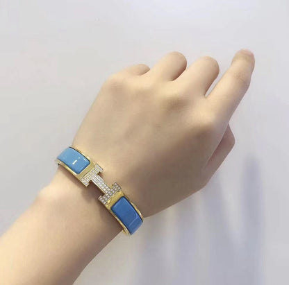[Leaves]H CLOUD BLUE BRACELET GOLD DIAMOND