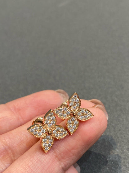 [Leaves]STAR DIAMOND EARRINGS