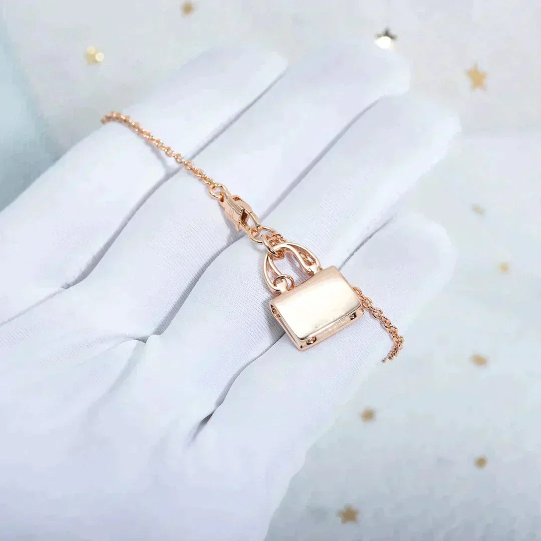[Leaves]AMULETTE PEDANT ROSE GOLD NECKLACE