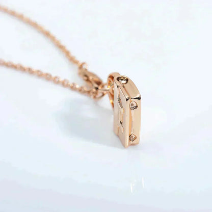 [Leaves]AMULETTE PEDANT ROSE GOLD NECKLACE