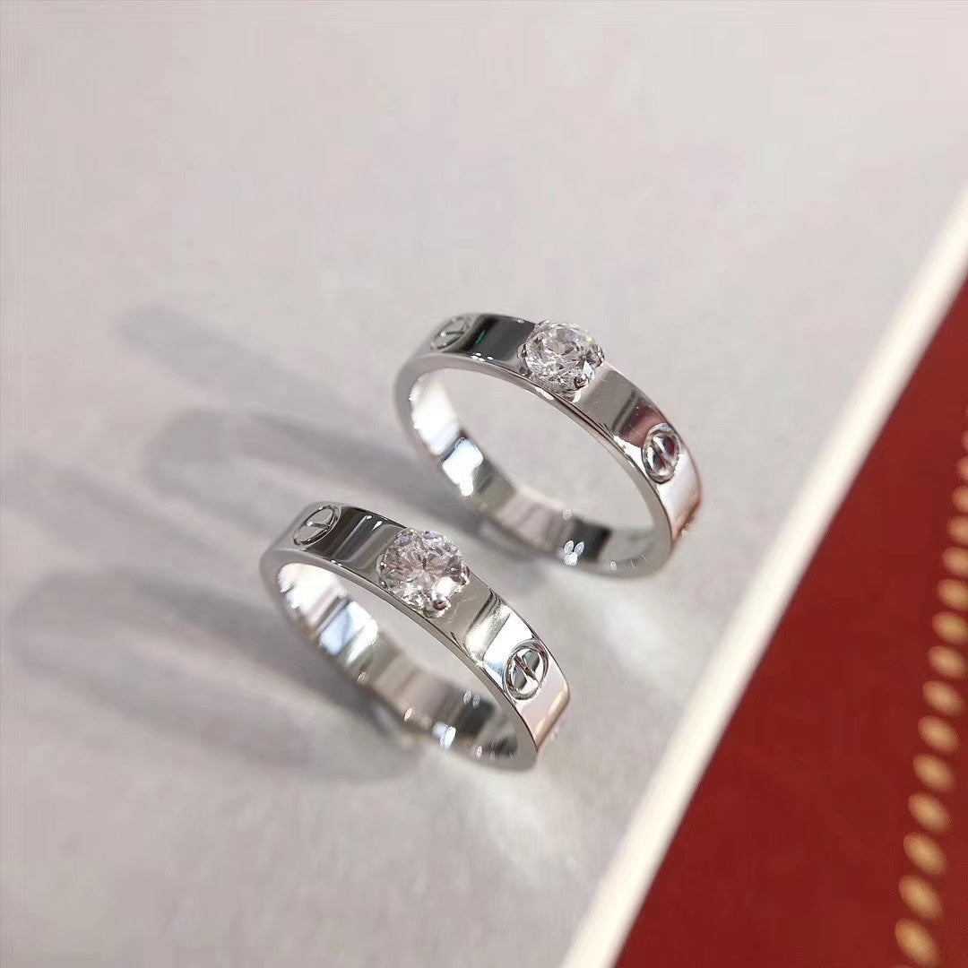 [Leaves]LOVE RING 3.6MM 1 BIG DIAMOND