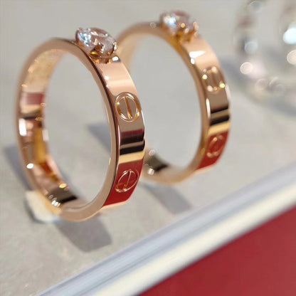[Leaves]LOVE RING 3.6MM 1 BIG DIAMOND