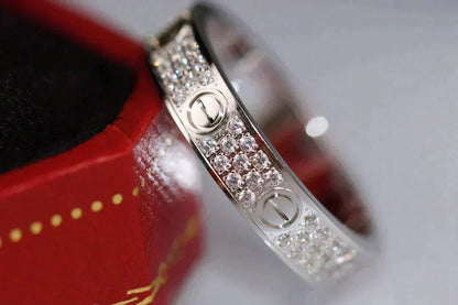 [Leaves]LOVE RING 3.6MM DIAMOND PAVED