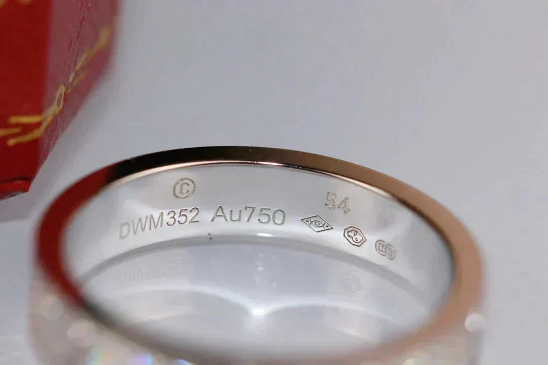 [Leaves]LOVE RING 3.6MM DIAMOND PAVED