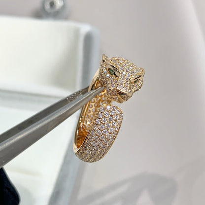 [Leaves]PANTHERE PINK GOLD DIAMOND RING