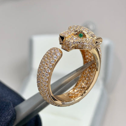 [Leaves]PANTHERE PINK GOLD DIAMOND RING