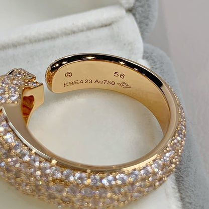 [Leaves]PANTHERE PINK GOLD DIAMOND RING