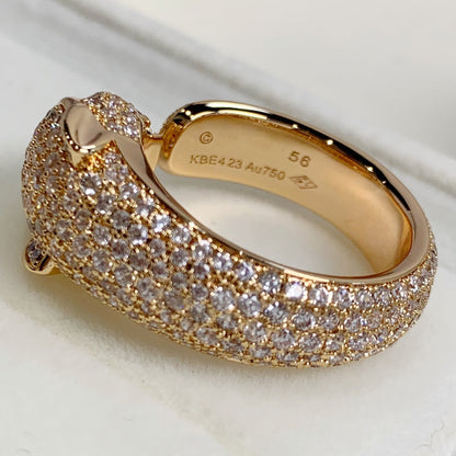[Leaves]PANTHERE PINK GOLD DIAMOND RING