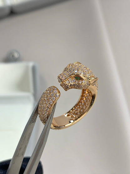 [Leaves]PANTHERE PINK GOLD DIAMOND RING