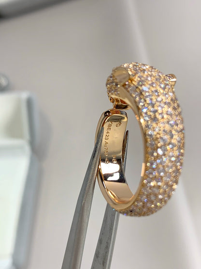 [Leaves]PANTHERE PINK GOLD DIAMOND RING