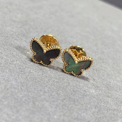 [Leaves]BUTTERFLY DARK MOP  EARRINGS