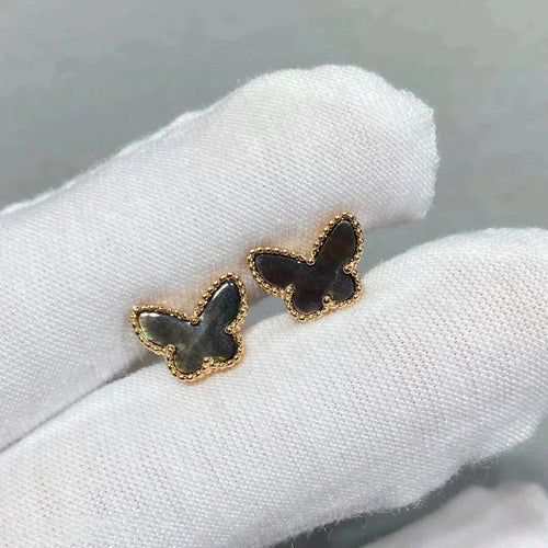 [Leaves]BUTTERFLY DARK MOP  EARRINGS