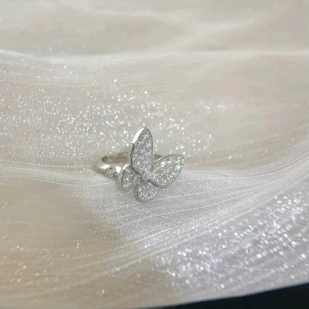 [Leaves]BUTTERFLY DIAMOND RING
