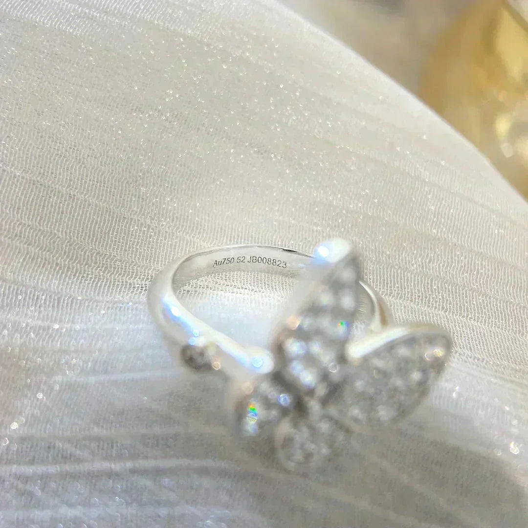 [Leaves]BUTTERFLY DIAMOND RING