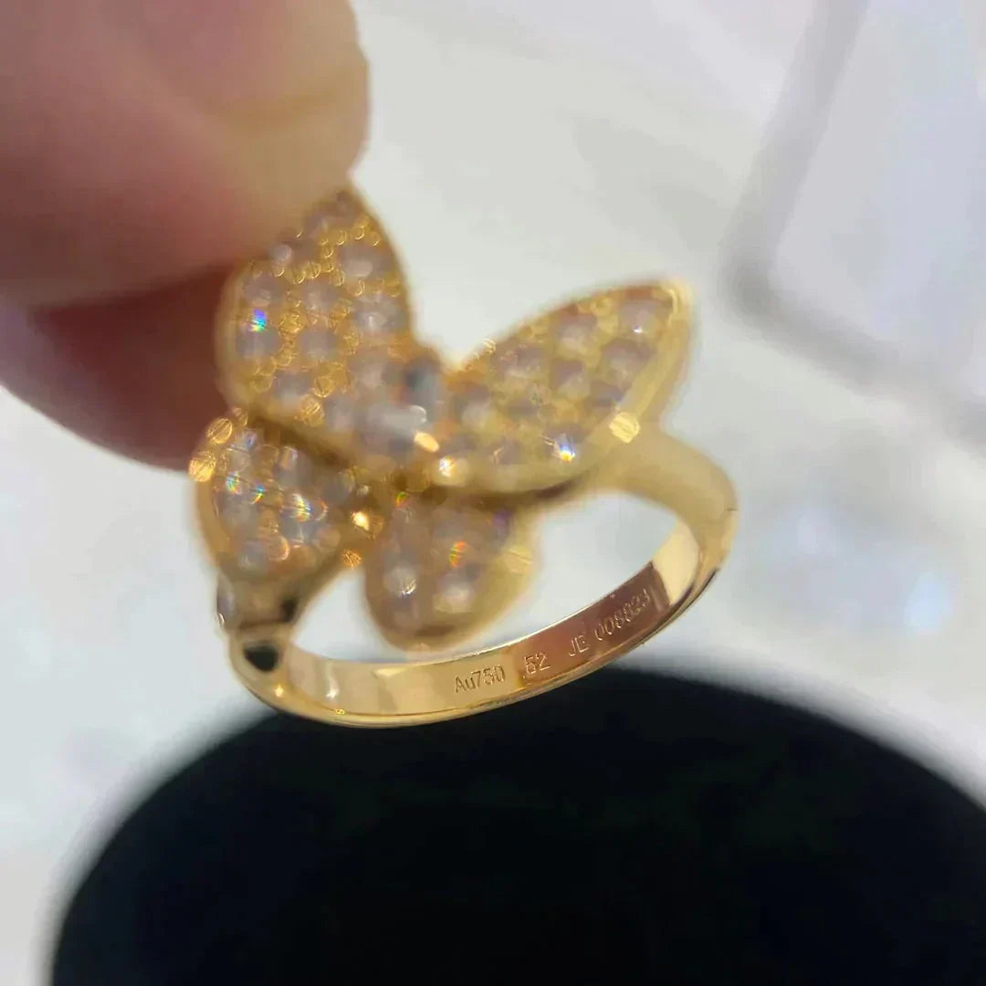 [Leaves]BUTTERFLY DIAMOND RING