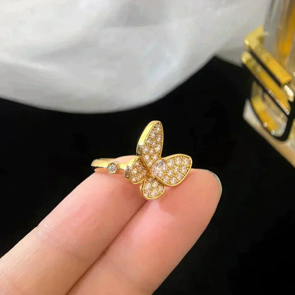 [Leaves]BUTTERFLY DIAMOND RING