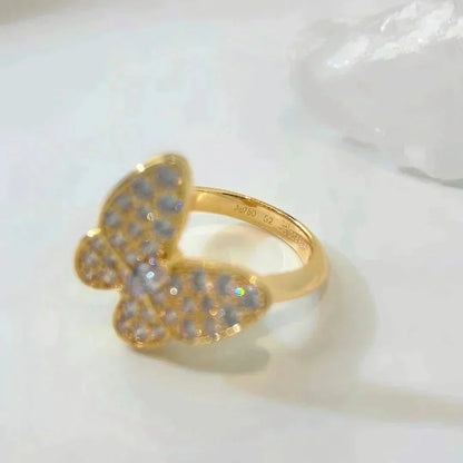 [Leaves]BUTTERFLY DIAMOND RING
