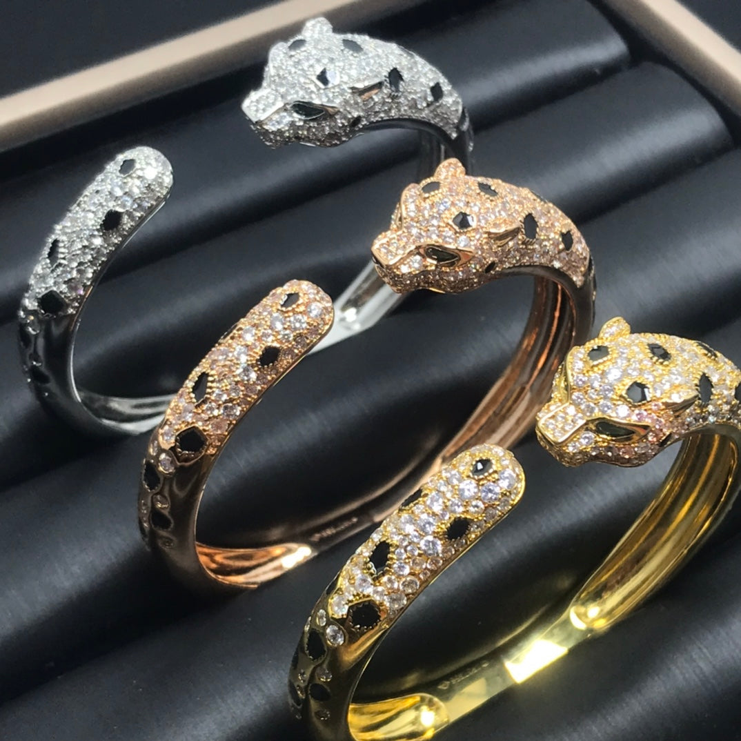 [Leaves]PANTHERE BIG BRACELET DIAMONDS