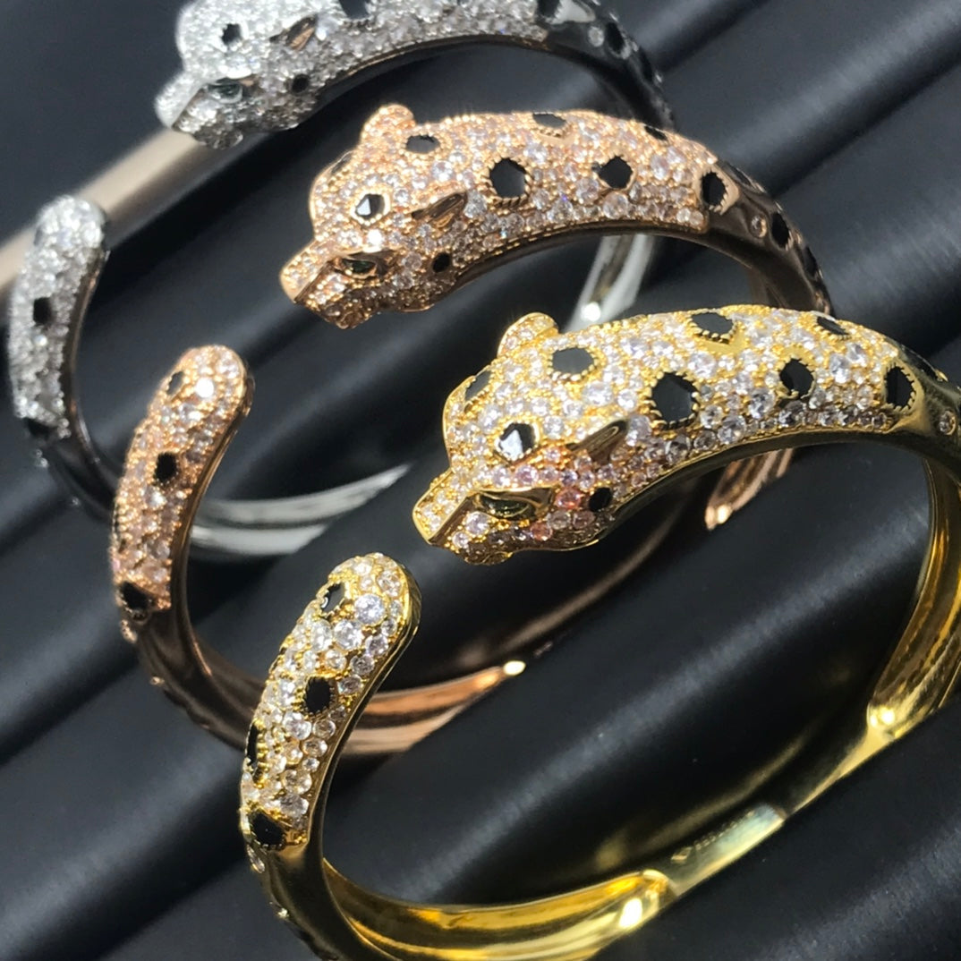 [Leaves]PANTHERE BIG BRACELET DIAMONDS