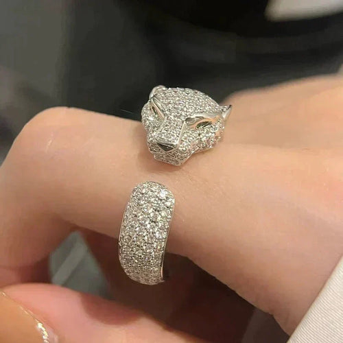 [Leaves]PANTHERE 5.5MM ALL DIAMOND RING
