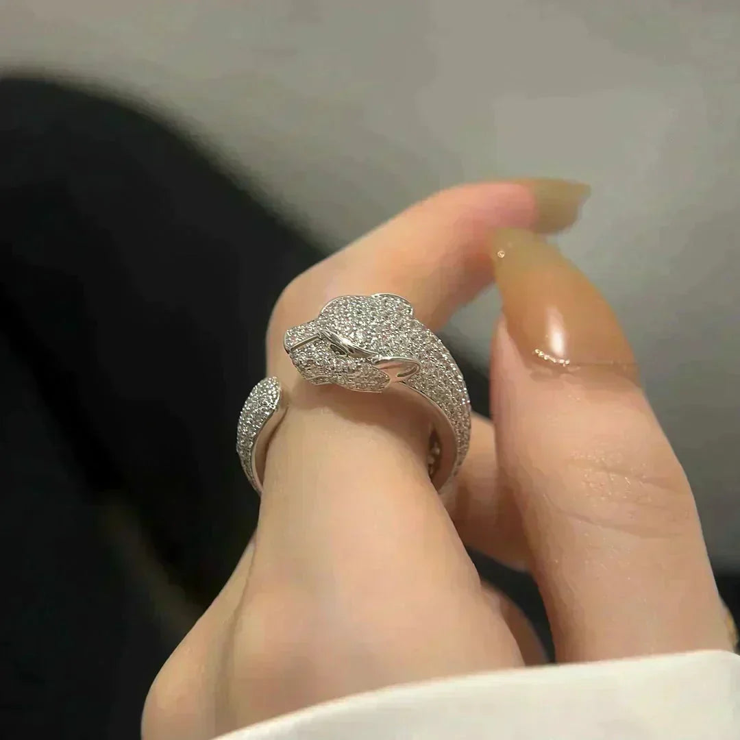[Leaves]PANTHERE 5.5MM ALL DIAMOND RING