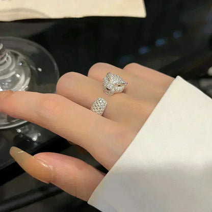[Leaves]PANTHERE 5.5MM ALL DIAMOND RING