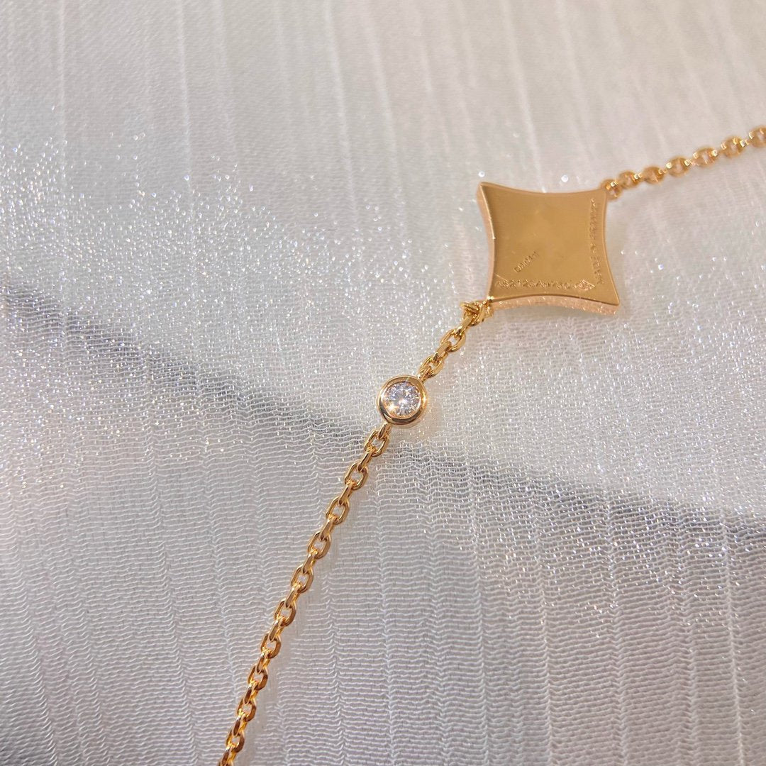 [Leaves]COLOR STAR CARNELIAN ROSE GOLD DIAMOND BRACELET